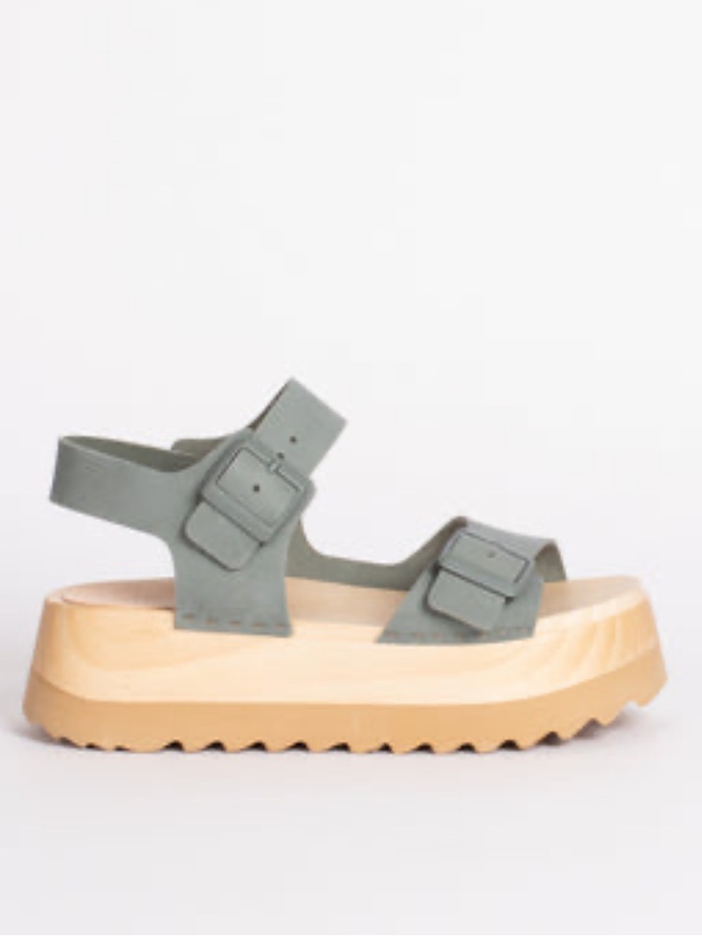 Bryr GiGi Platform Clog Sandals in Sage - Picture 2 of 8
